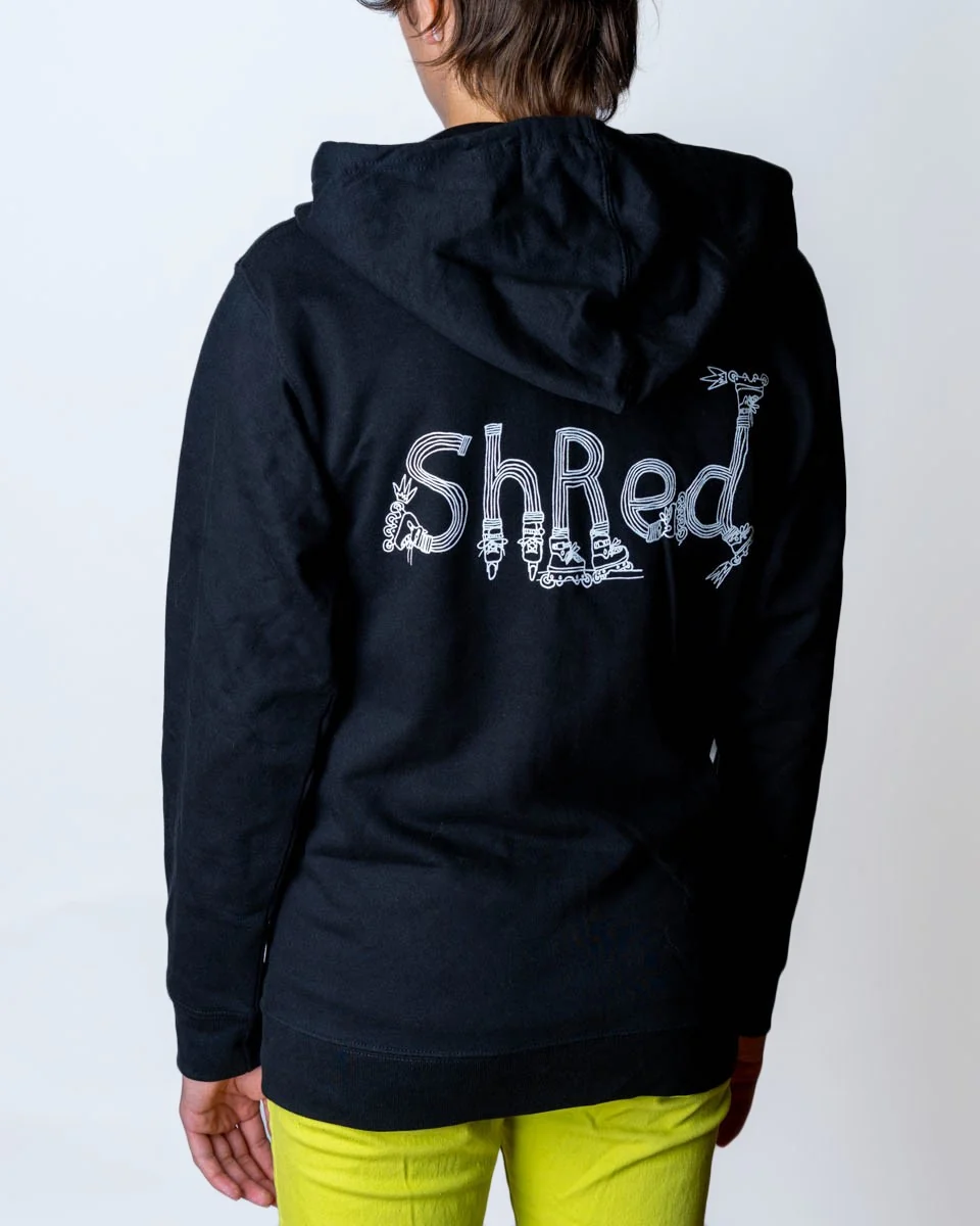 Bladies Shred zip hoodie