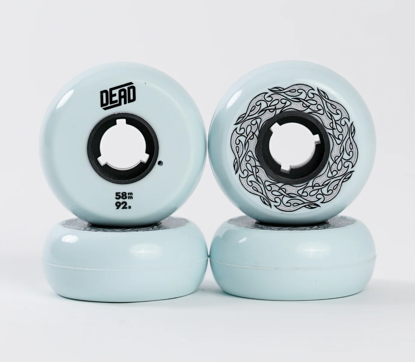 Dead 58mm Powder Blue inline skate wheel - Image 2